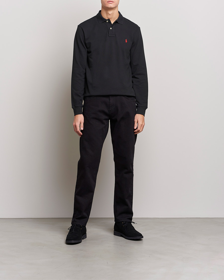 Black polo ralph lauren polo shirt online