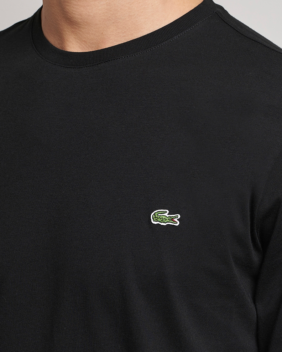 Black lacoste long sleeve shirt online