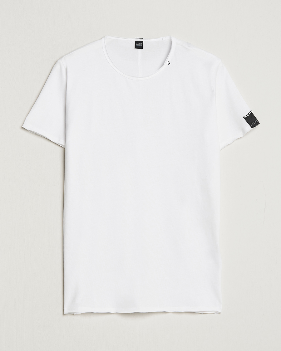 Replay Crew Neck Tee White of bei Care Carl