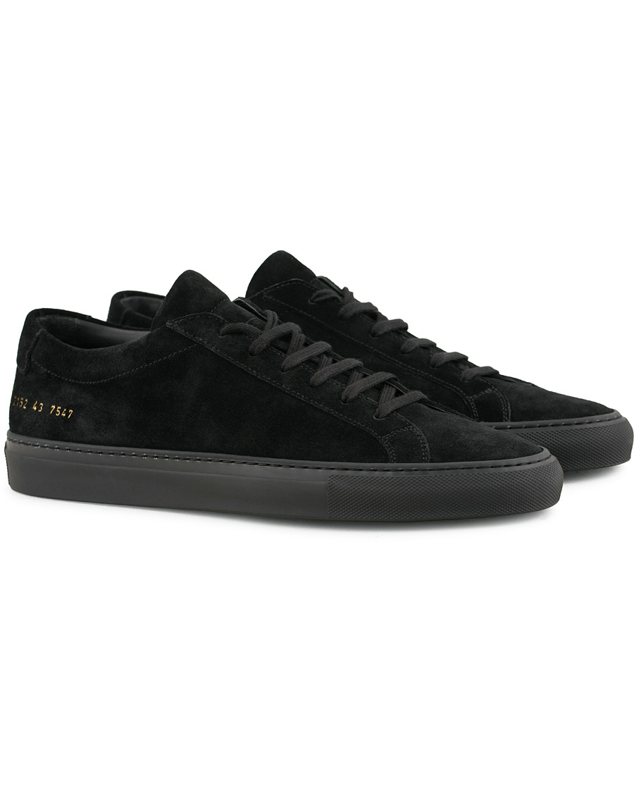 Common Projects Original Achilles Leather Sneakers Black Suede bei CareOfCa