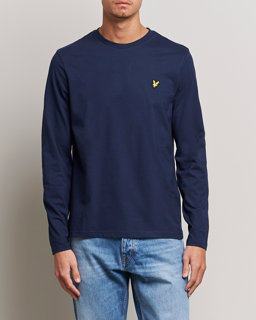 Herren | Langarm T-Shirt | Lyle & Scott | Long Sleeve Crew Neck T-Shirt Navy