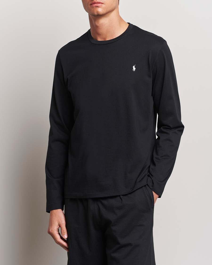 Black long sleeve ralph lauren fashion polo shirt