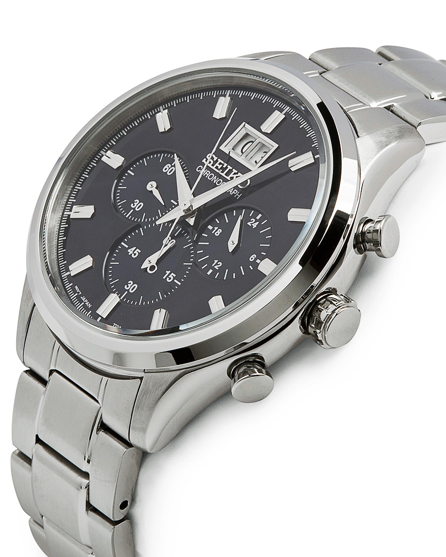 Seiko Chronograph 42mm Steel Blue Dial bei Care of Carl