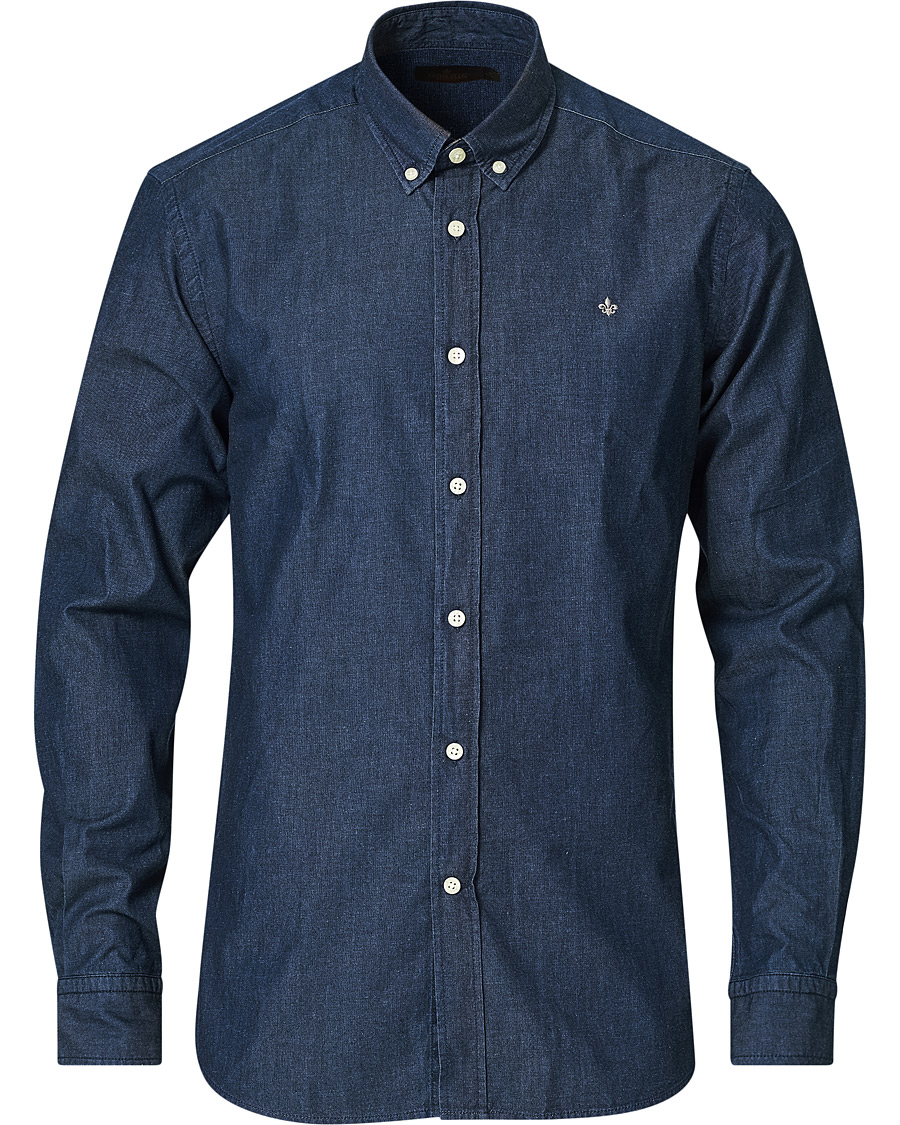 Morris Julian Botton Down Denim Shirt Dark Wash bei ...