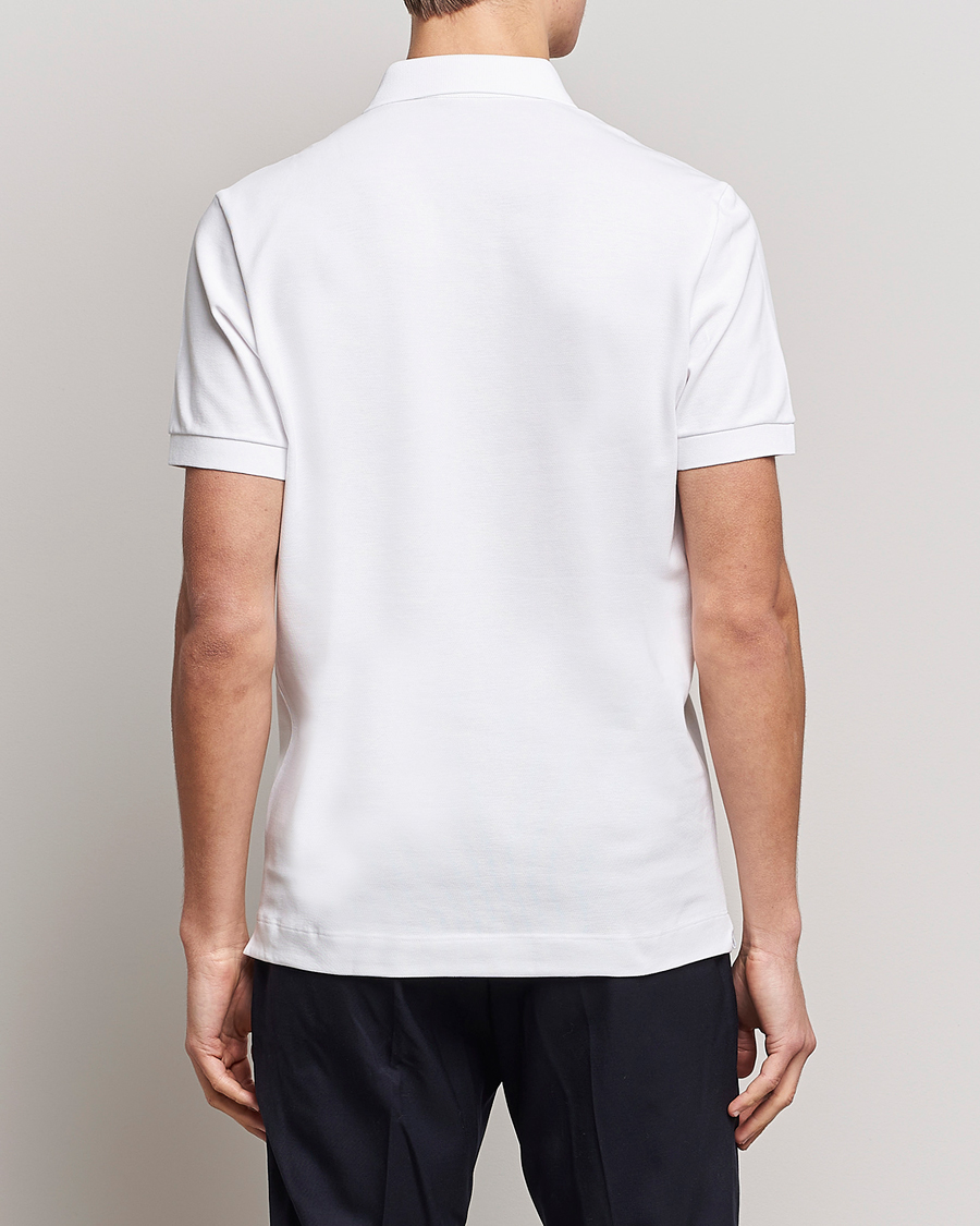 Lacoste Regular Fit Tonal Crocodile Poloshirt White bei Care of Carl