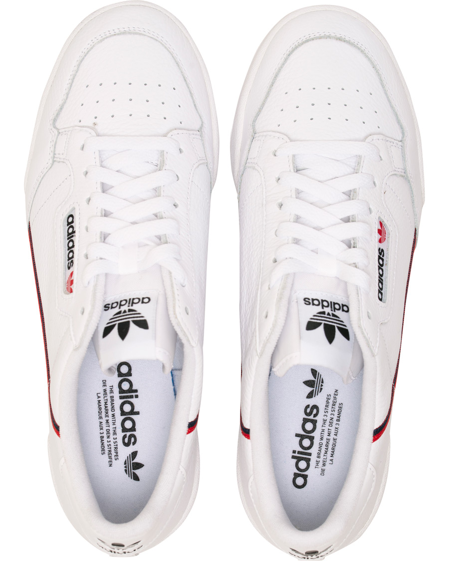 Adidas originals continental 80 sneakers in white best sale