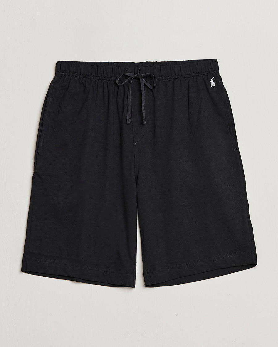 Black and white polo shorts on sale