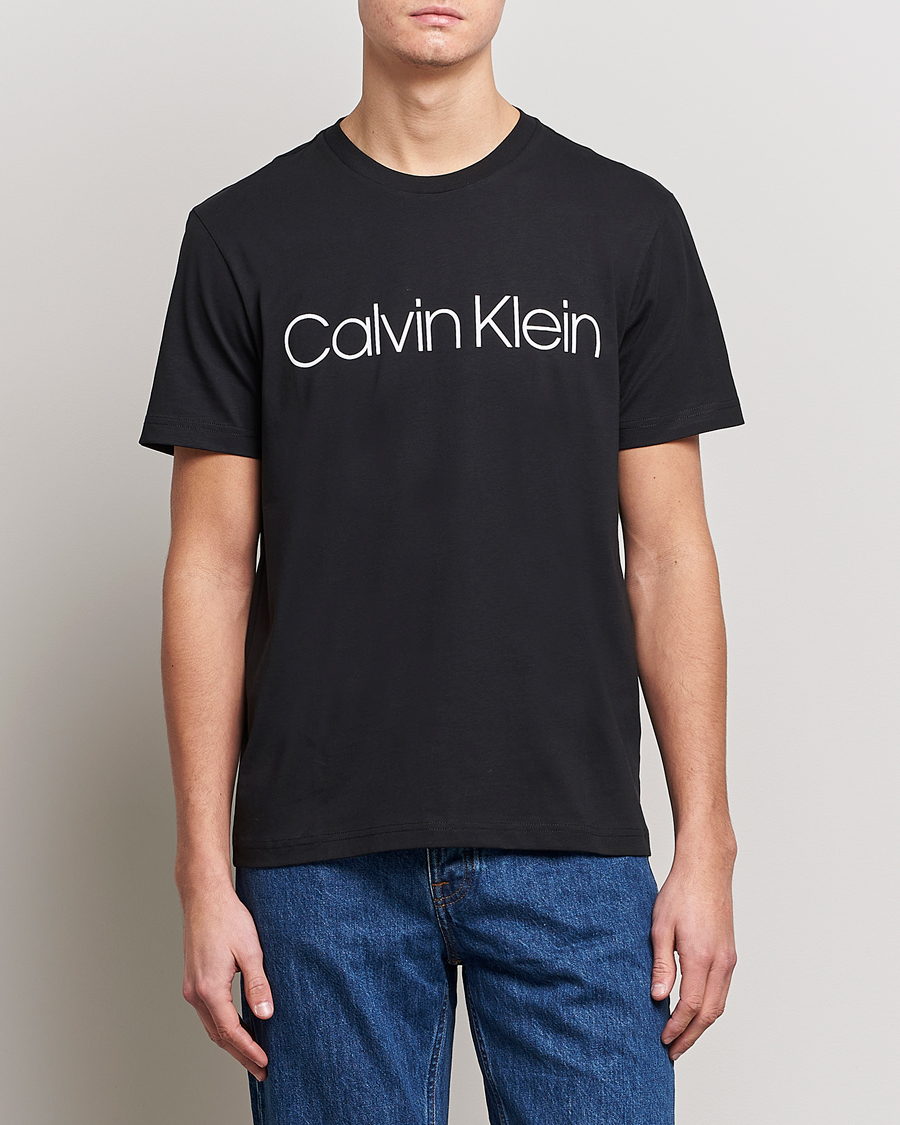 bei Carl Care Calvin Black Tee Front Logo Klein of