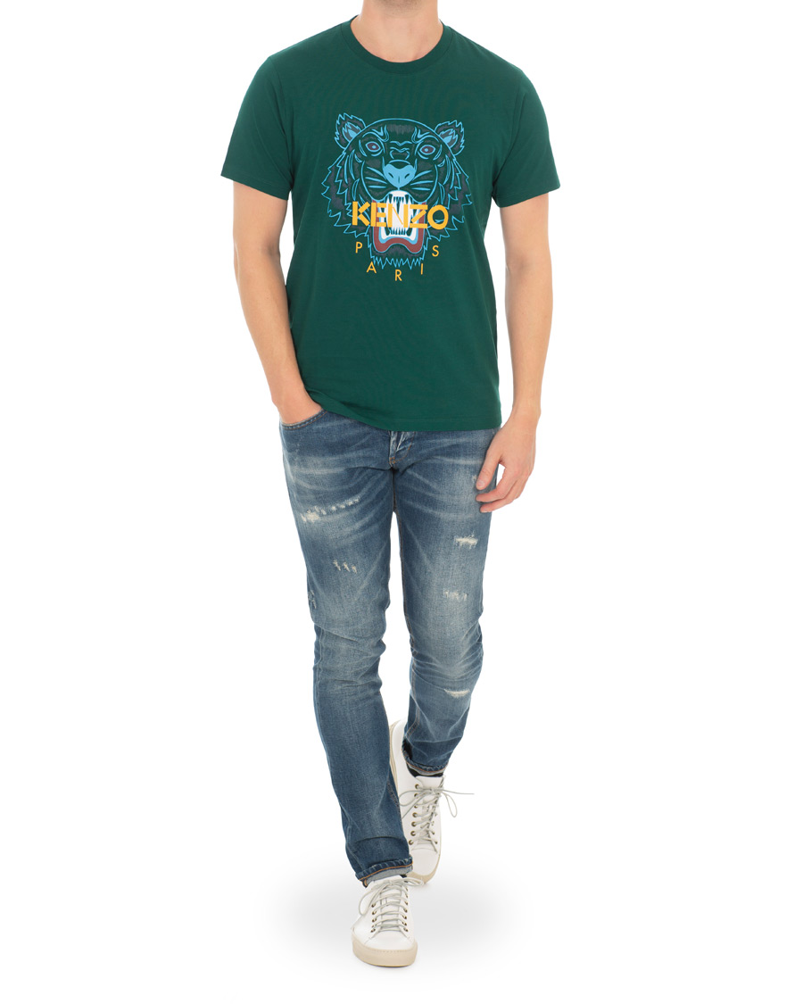 kenzo green tiger t shirt