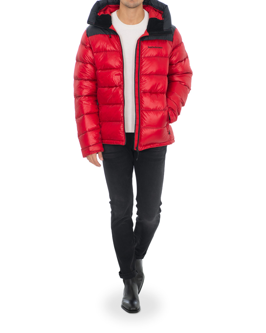 hooded jacket red