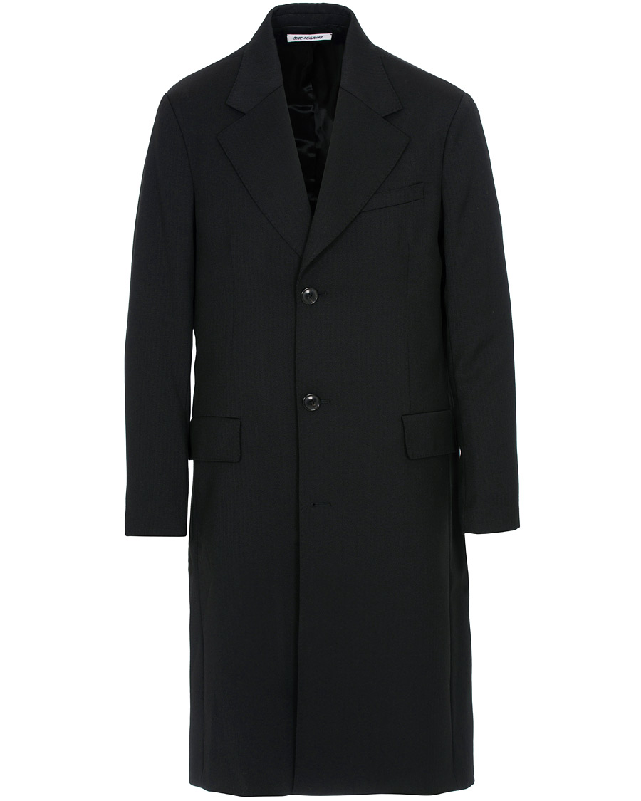 Our Legacy Dolphin Herringbone Coat Black bei CareOfCarl.de