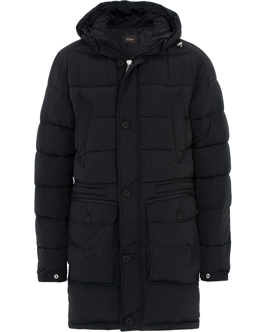 Oscar Jacobson Clayton Lightweight Puffer Coat Black bei Care of Carl