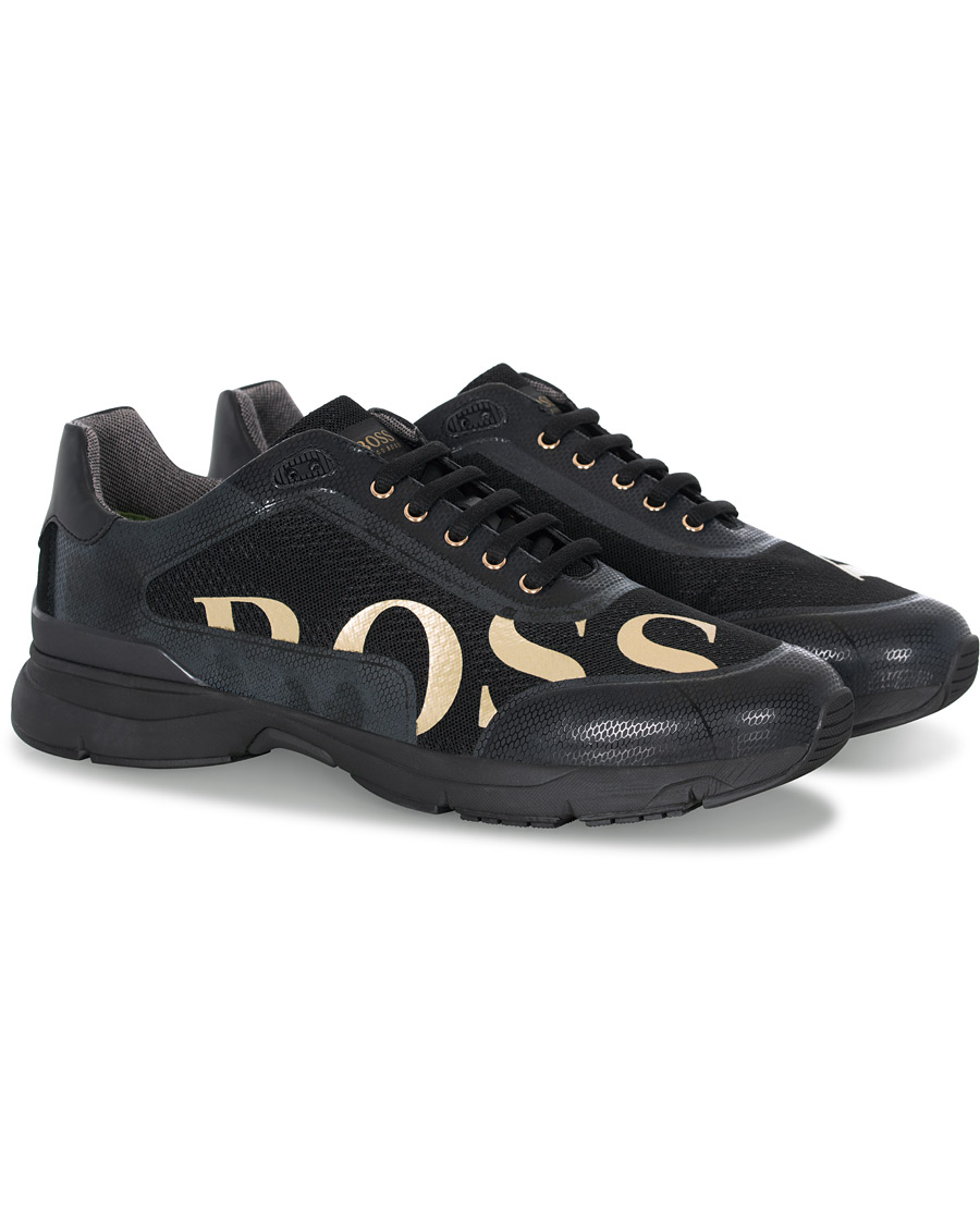 boss velocity mesh gold edition sneaker black