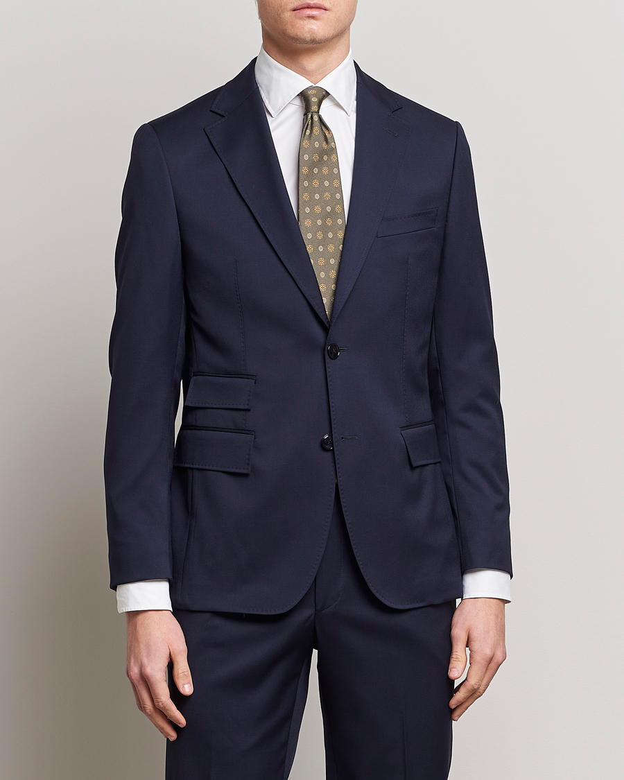 Herren |  | Morris Heritage | Prestige Wool Suit Blazer Navy
