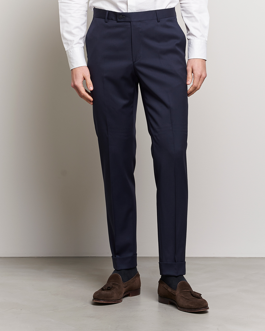 Herren |  | Morris Heritage | Morris Prestige Wool Suit Trousers Navy