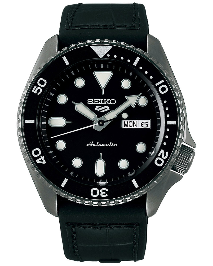 Seiko 5 Sports Mens 43mm 100m Automatic Black Dial