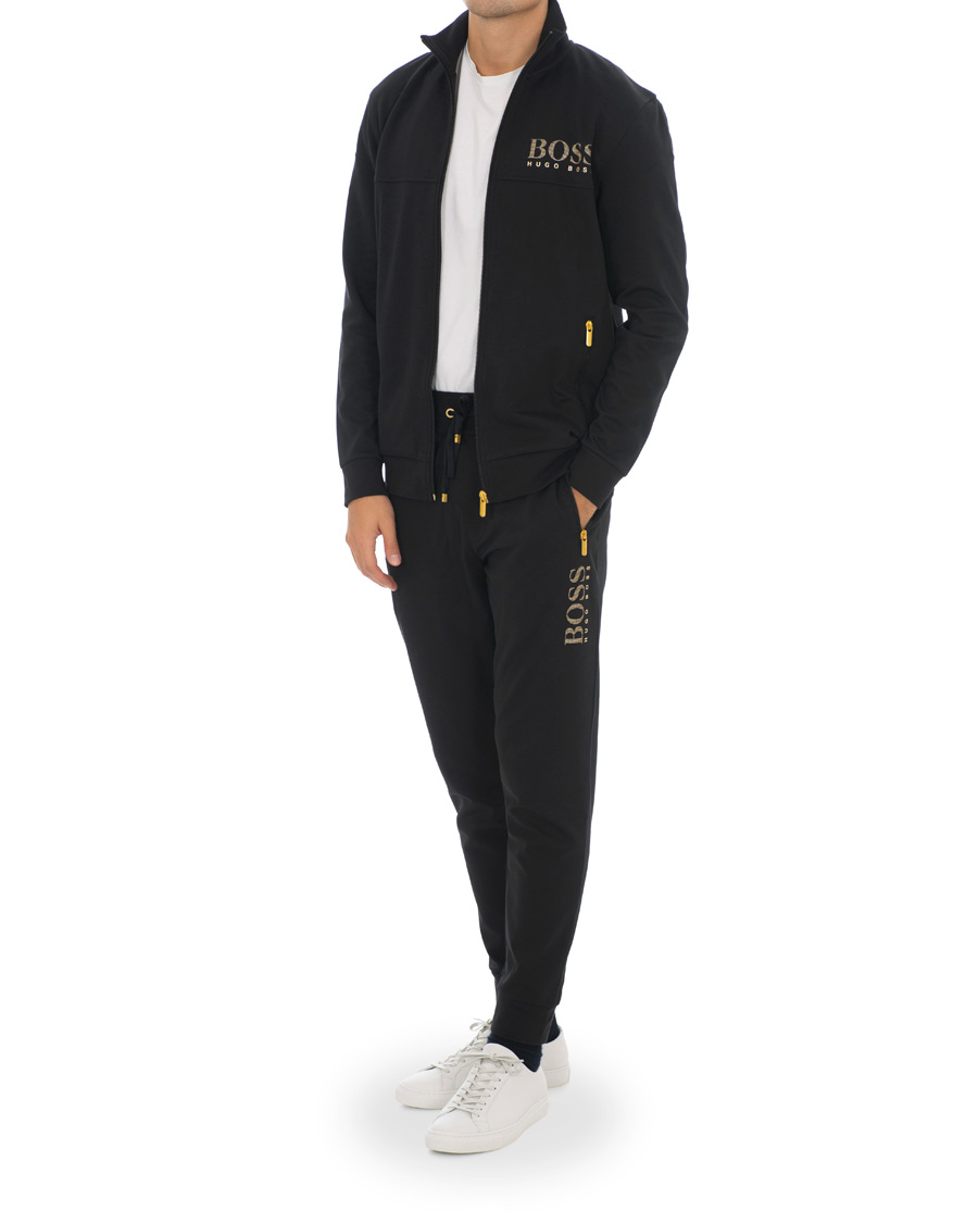 Black and gold hugo boss tracksuit on sale