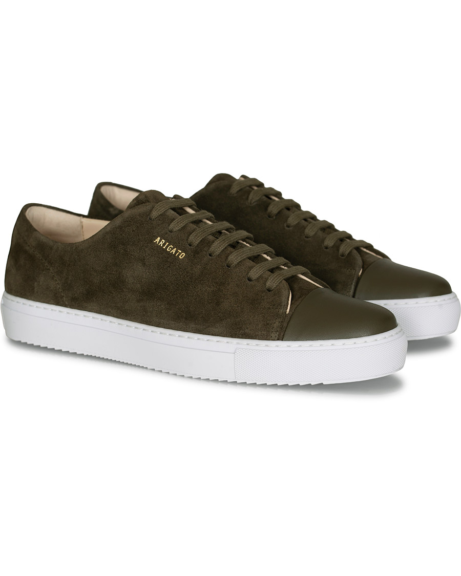 Axel Arigato Cap Toe Sneaker Military Green Suede