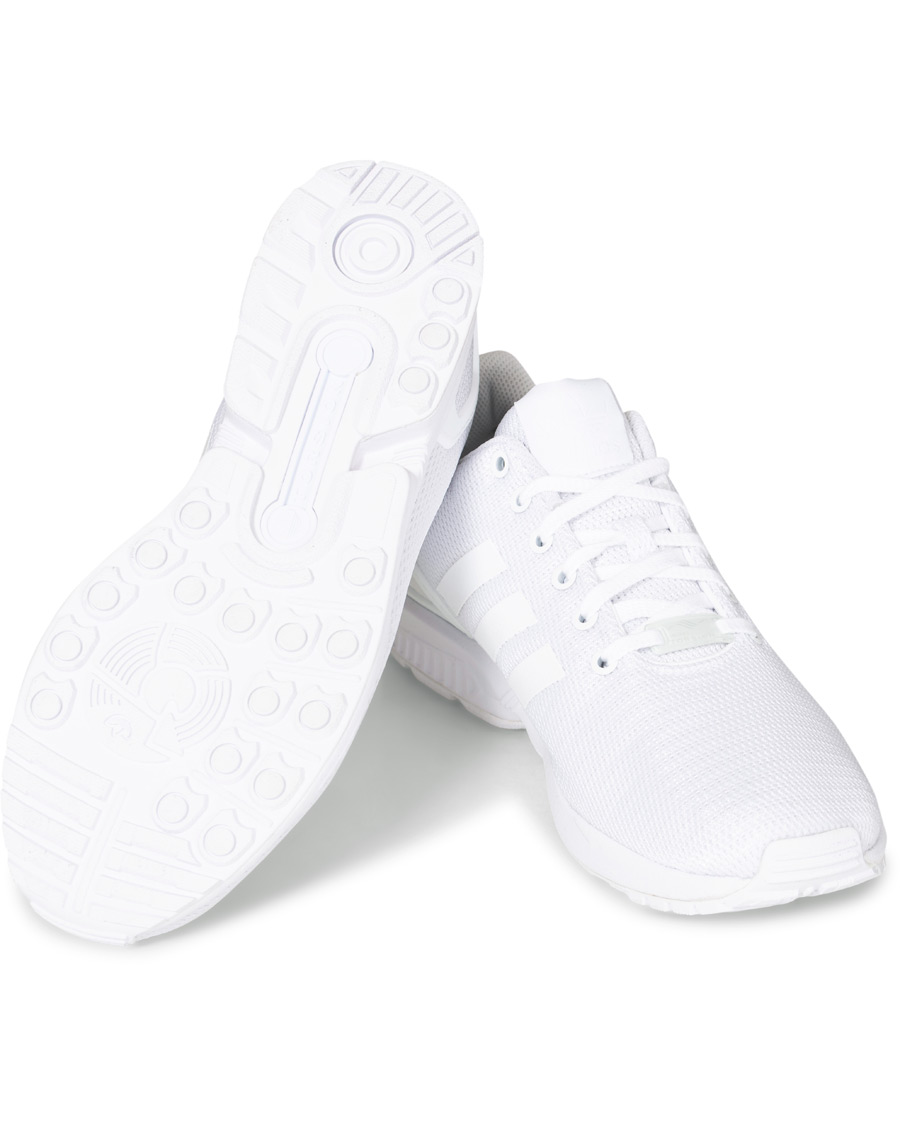 Adidas originals junior zx flux trainers white hotsell