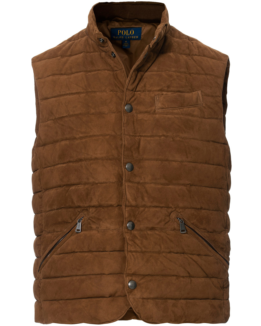 polo ralph lauren suede vest