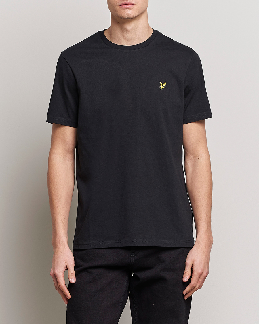 Herren |  | Lyle & Scott | Crew Neck Organic Cotton T-Shirt Jet Black