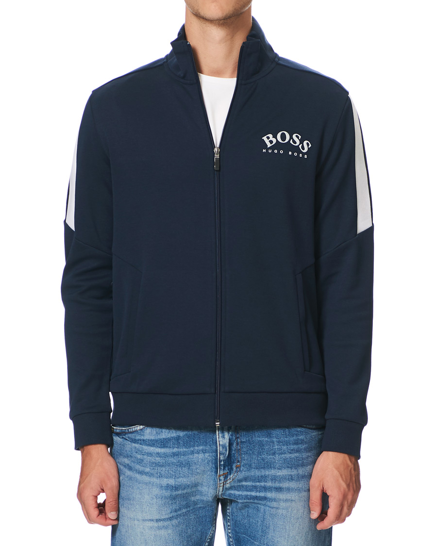 Herren | Pullover | BOSS GREEN | BOSS Athleisure Skaz Full-Zip Sweater Navy