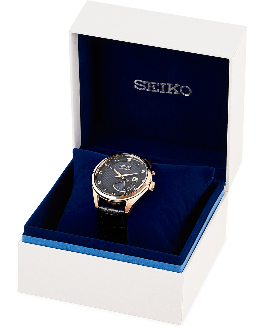 Seiko Kinetic 42mm Calf Leather Blue Dial