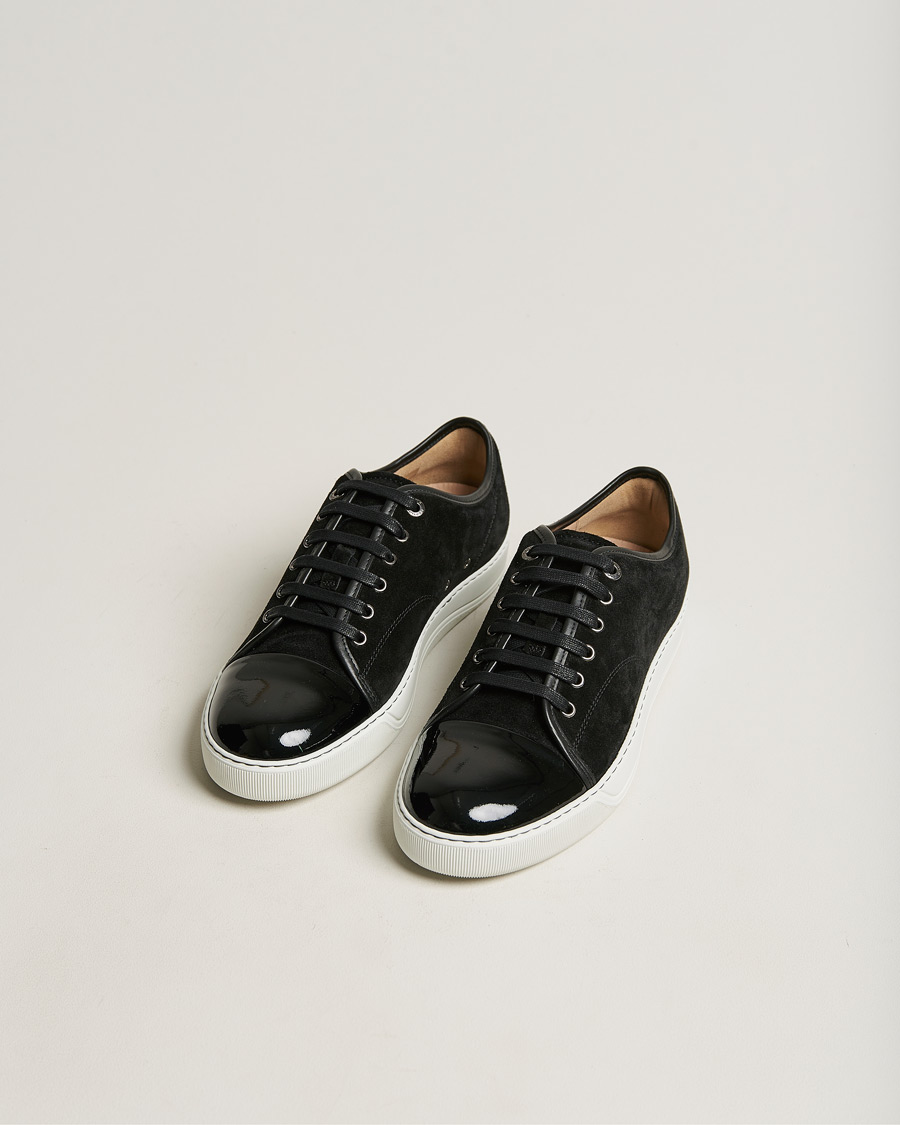 Lanvin Patent Cap Toe Sneaker Black Black bei Care of Carl