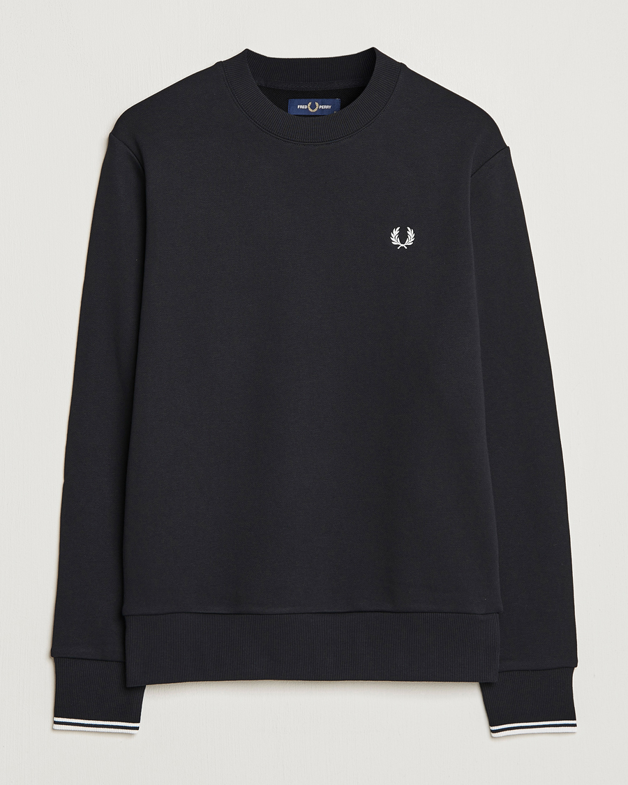 Fred Perry Crew Neck Sweatshirt Black