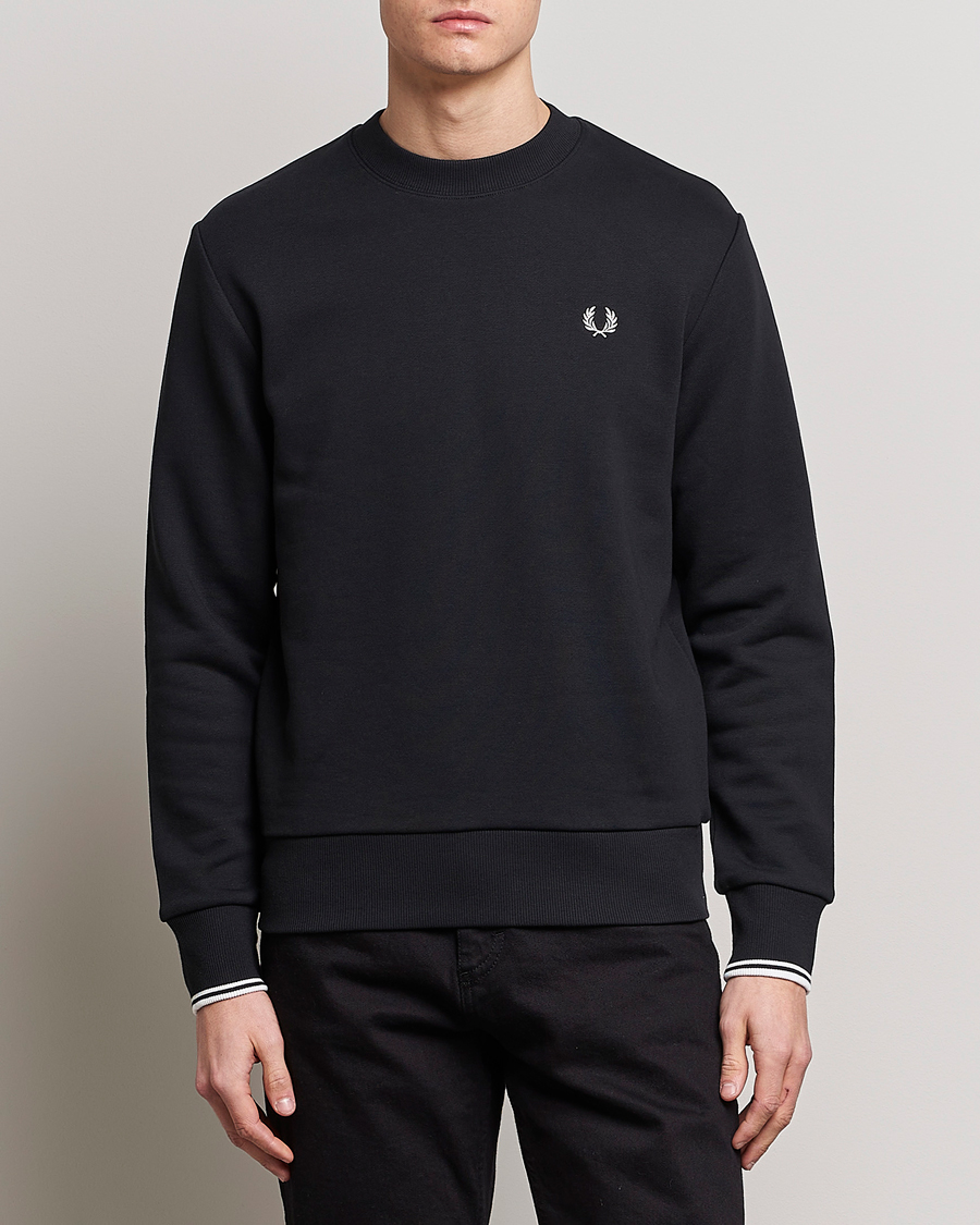 Fred Perry Crew Neck Sweatshirt Black