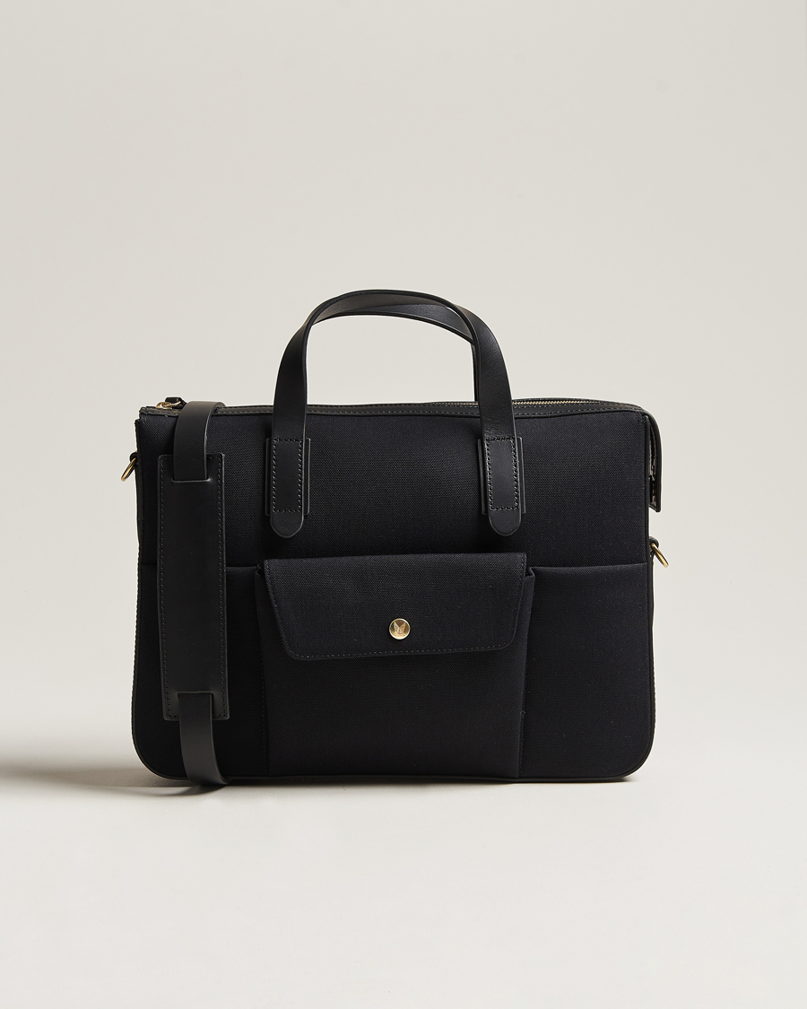 Mismo M S Canvas Briefcase Coal Black bei Care of Carl