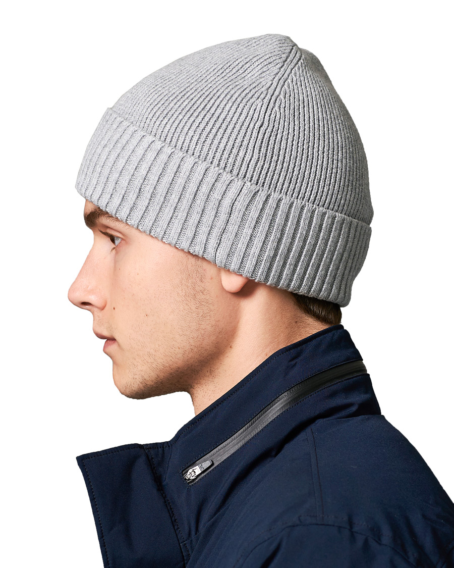 Tommy Hilfiger Pima Cotton Beanie Light Grey Melange