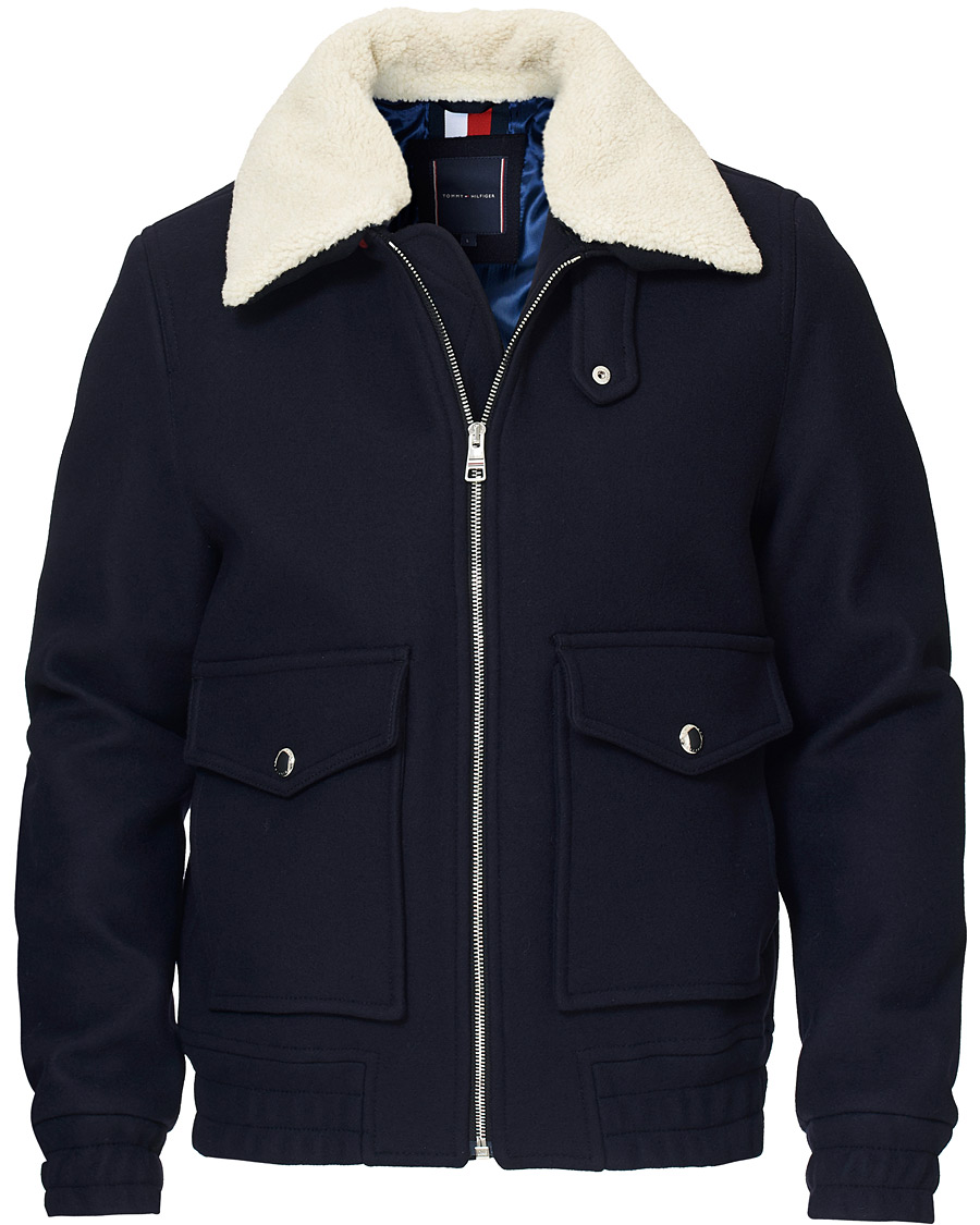 tommy hilfiger shearling aviator jacket