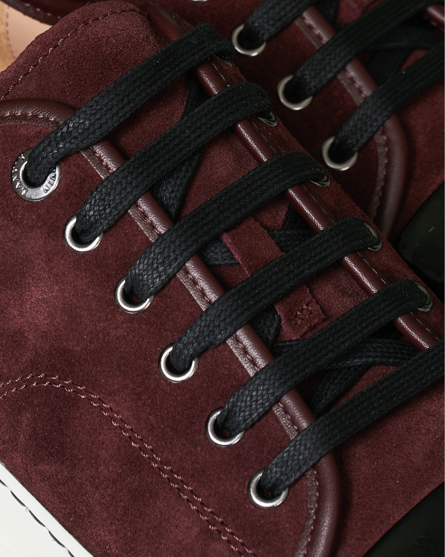 Lanvin burgundy suede on sale classic