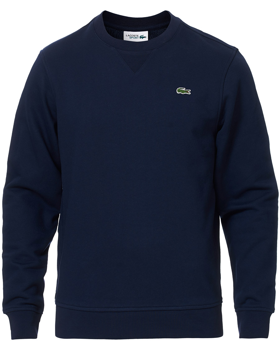 Lacoste navy crew 2025 neck sweater