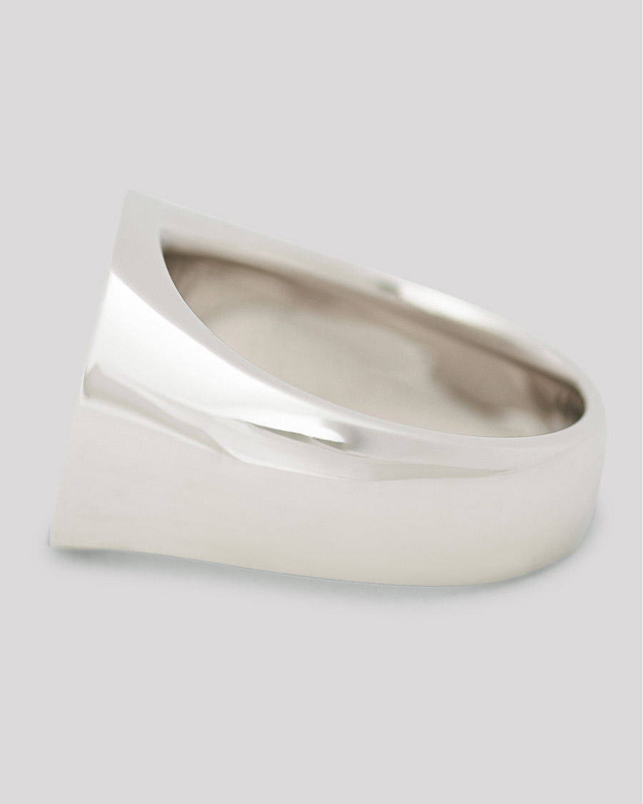 Tom Wood Cushion Polished Ring Silver