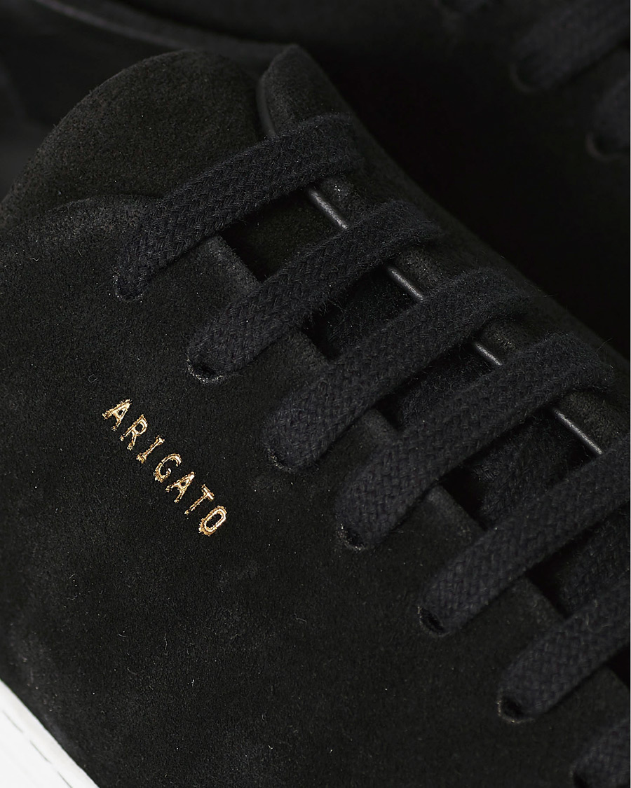 Axel Arigato Patent Cap Toe Sneaker Black Suede