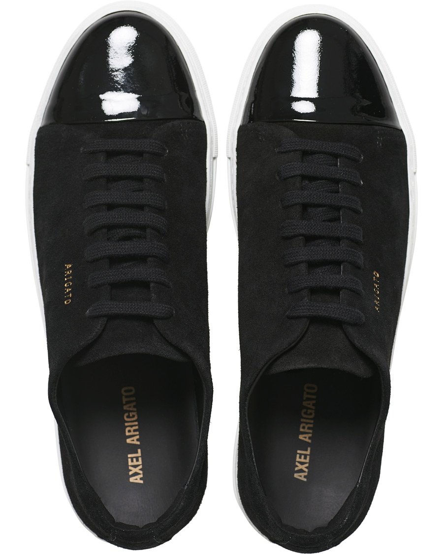 Axel Arigato Patent Cap Toe Sneaker Black Suede bei Care of Carl