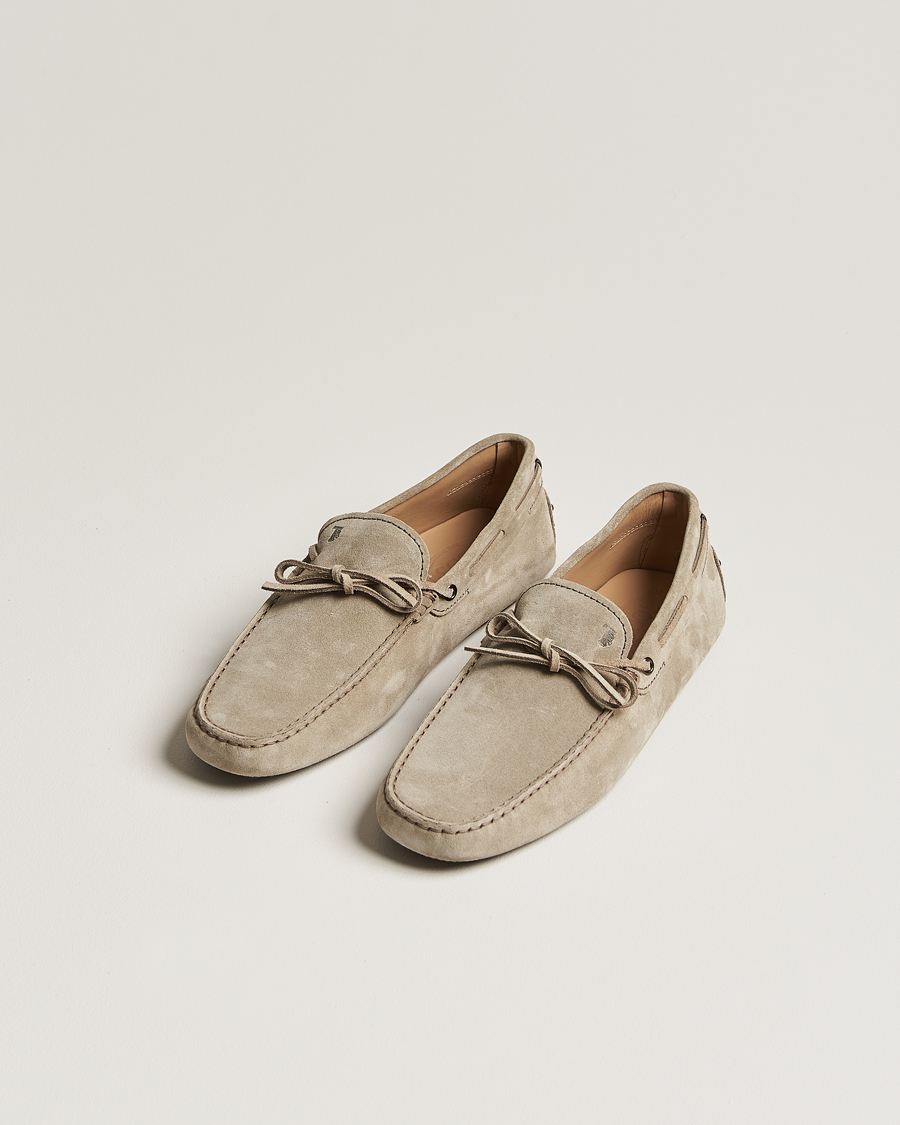 Herren | Tod's | Tod\'s | Lacetto Gommino Carshoe Taupe Suede