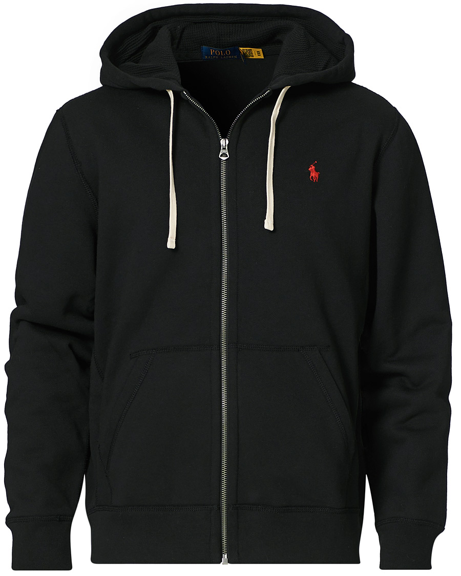 Polo Ralph Lauren Athletic Fleece Full Zip Hoodie Black bei Care of Carl