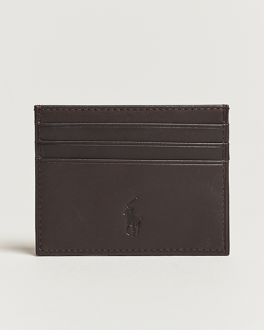 Herren |  | Polo Ralph Lauren | Smooth Leather Credit Card Case Brown