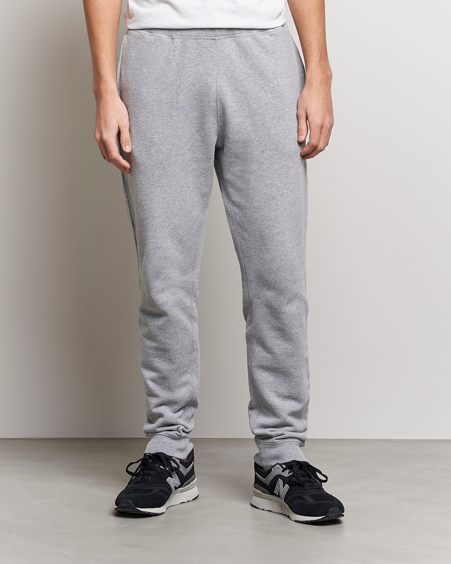 Herren | Loungewear-Abteilung | Sunspel | Cotton Loopback Track Pants Grey Melange