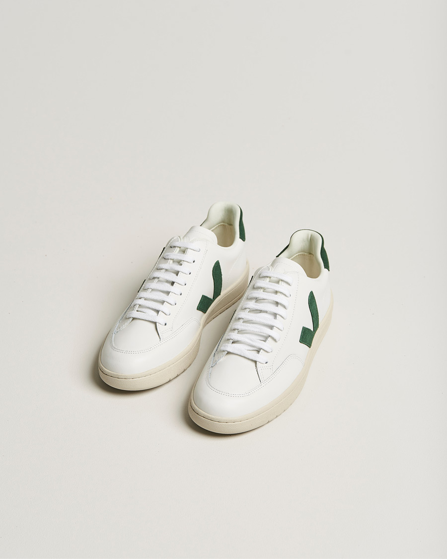Herren |  | Veja | V-12 Leather Sneaker  Extra White/Cyprus