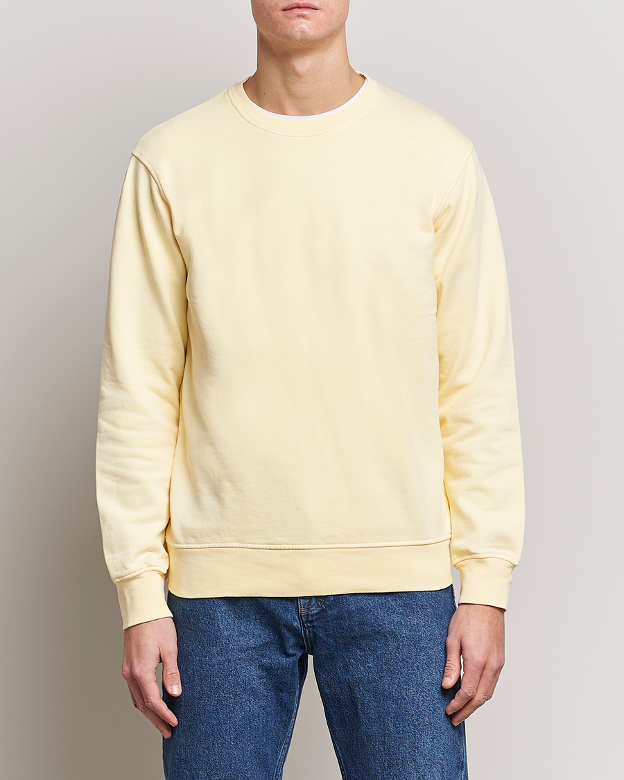 Herren | Unter 100 | Colorful Standard | Classic Organic Crew Neck Sweat Soft Yellow