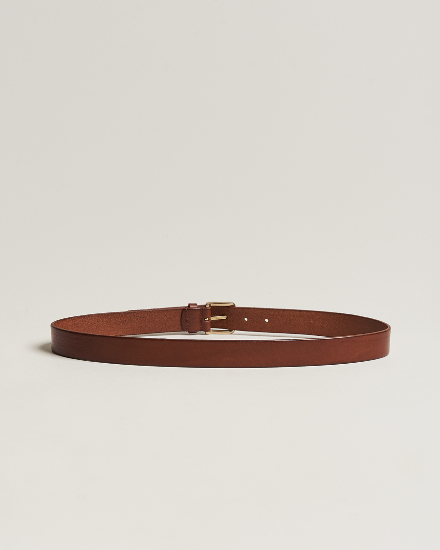 Herren | Business Casual | Anderson\'s | Leather Belt 3 cm Cognac