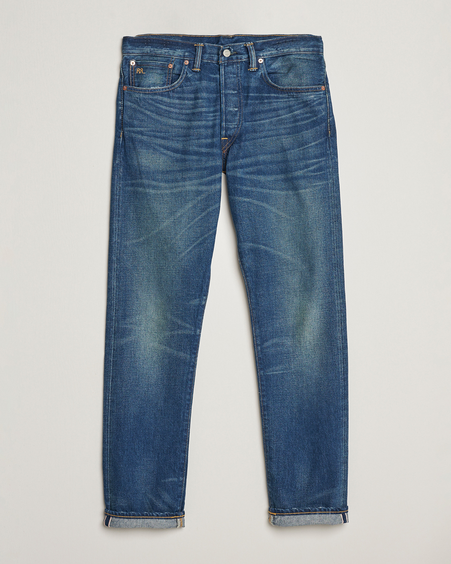 RRL Slim Narrow 5-Pocket Denim Grandfalls Wash