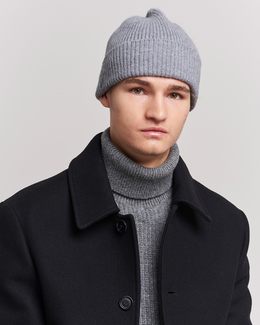 Herren |  | Le Bonnet | Lambswool/Caregora Beanie Smoke