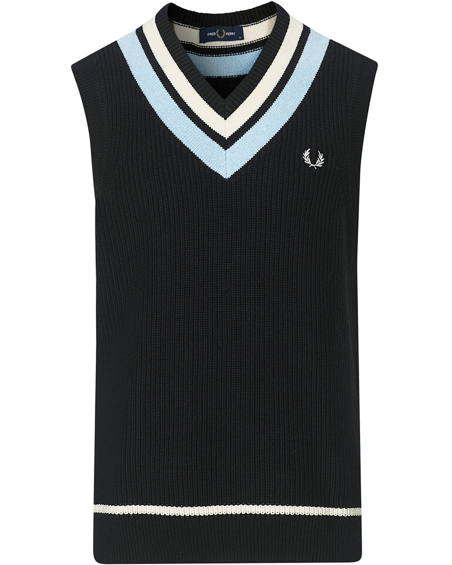 fred perry sweater vest