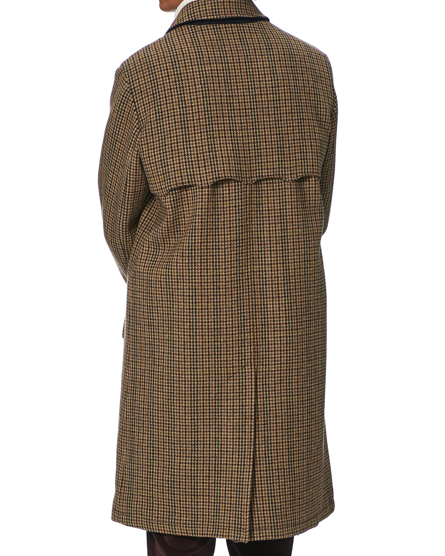 Houndstooth wool deals coat mens