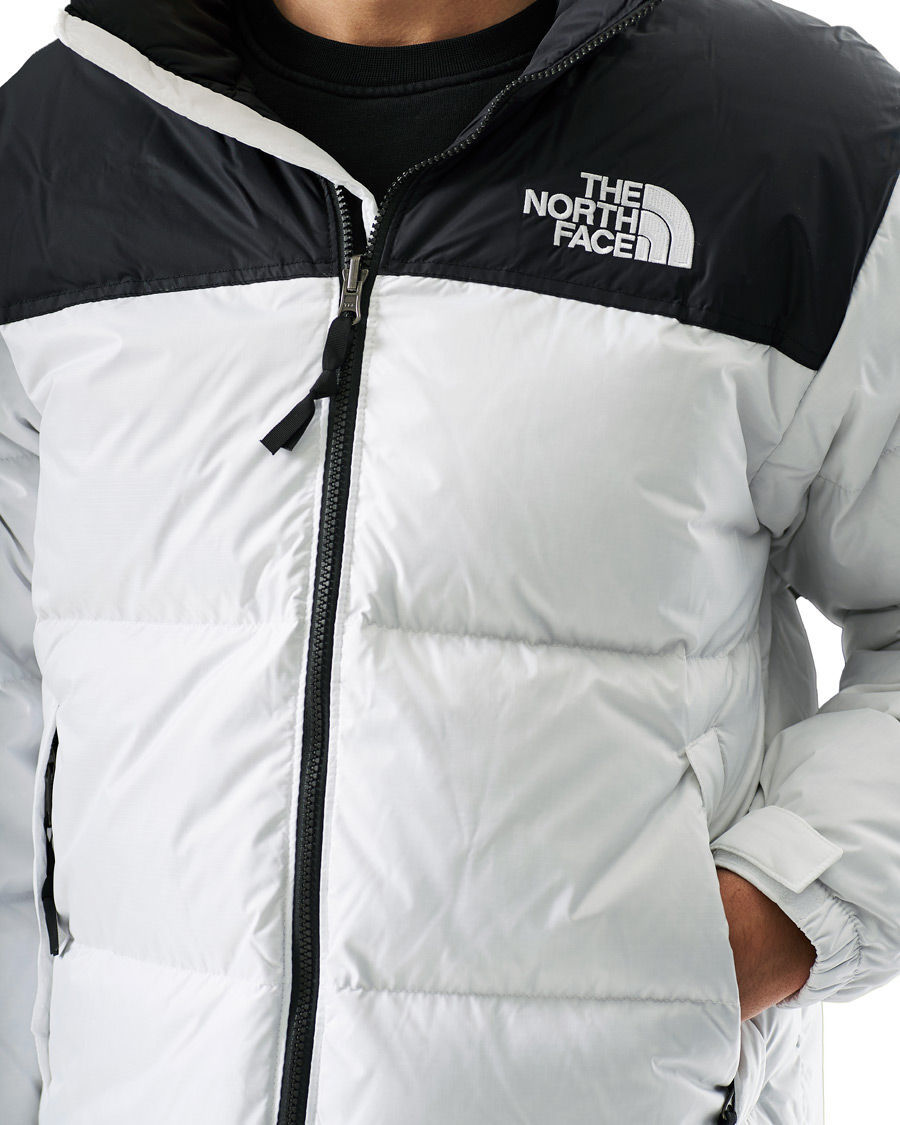 white nuptse jacket